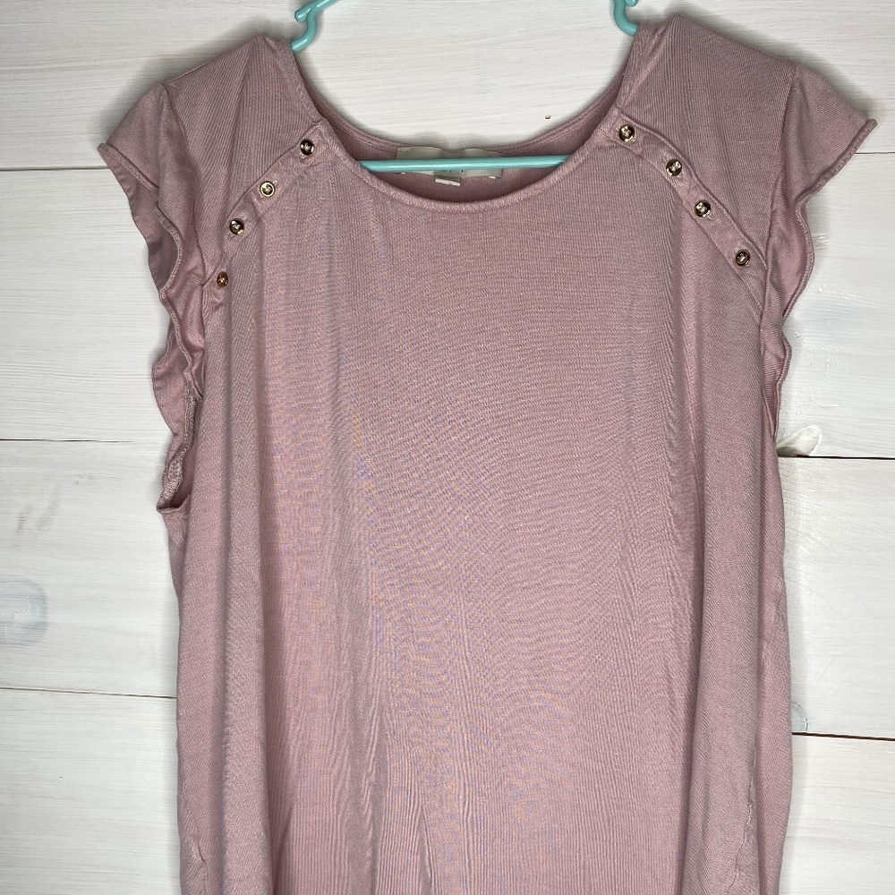 LOFT Women's Size XL Light Purple Shirt
